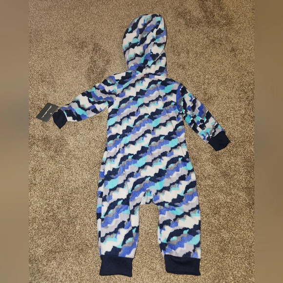 Eddie Bauer 3-6 Months Hooded Fleece Bodysuit - Picture 9 of 9